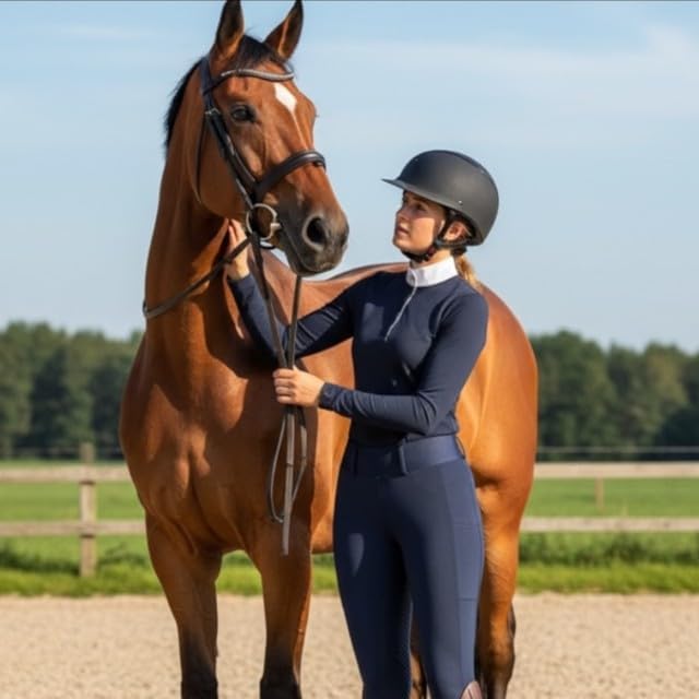 PFIFF 103100 Damen Reitleggings „Selina“ mit Handytasche S Blau, S Blau