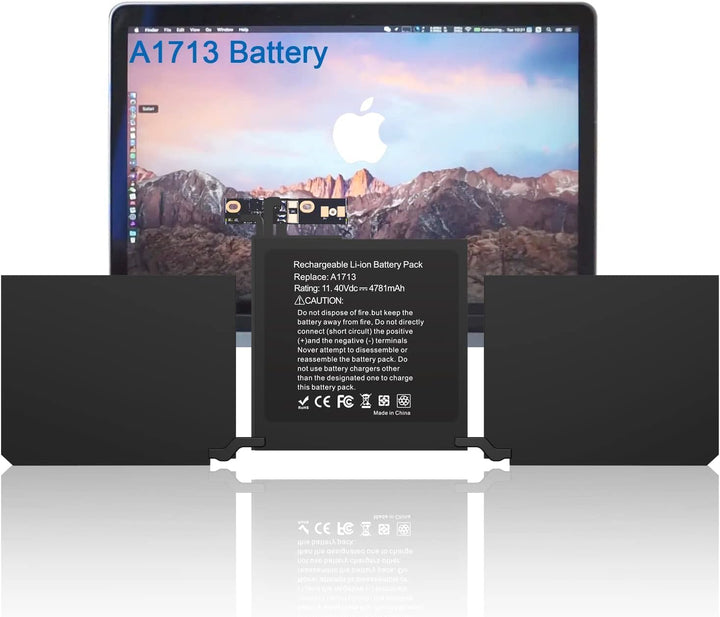 A1713 Akku kompatibel mit Mac Book Pro 13 Zoll A1708 A1713 Ende 2016 Mitte 2017 Version EMC 3164 297