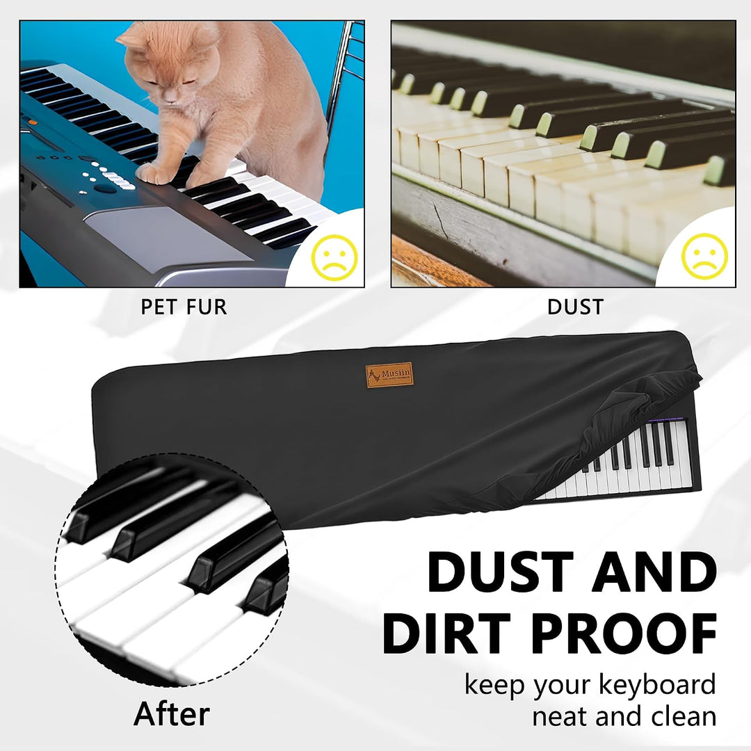 Staubschutz für Klaviertastaturen mit 88 Tasten, kompatibel mit NI KONTROL S88, KORG SV-2 88, SV-2S