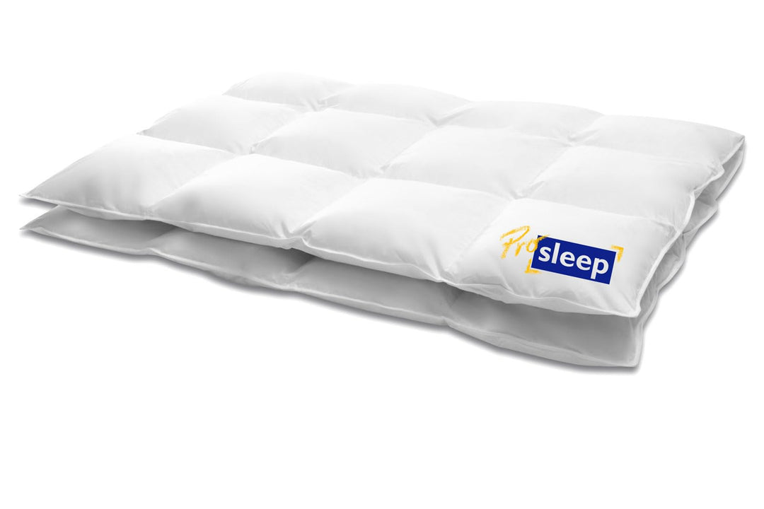 HANSKRUCHEN® Pro Sleep Daunendecke 155x200 cm - Medium - Made in Germany Kassettendecke aus 100% Bau