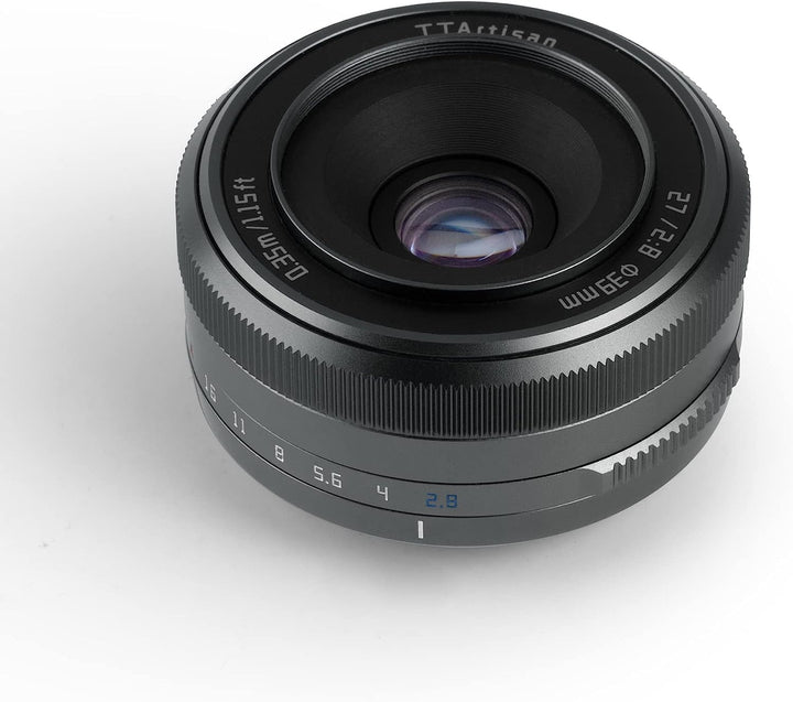 TTArtisan 27 mm F2,8 Metallgehäuse, Autofokus, AF-Objektiv, kompatibel mit Sony E-Mount, Schwarz AF2