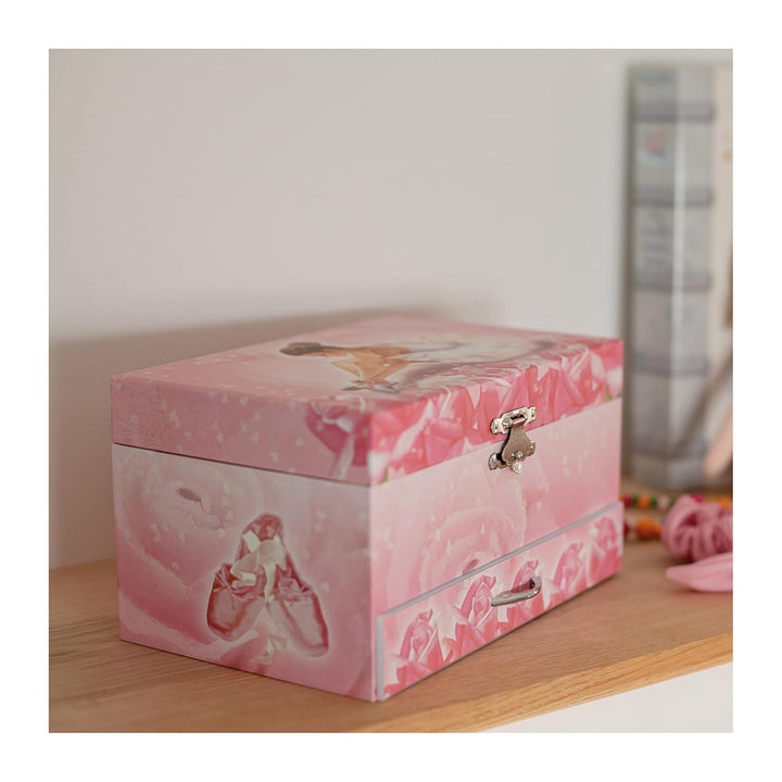 Trousselier 6260974 Schmuckschatulle für Kinder, Ballerina, Spieluhr mit tanzender Figur und Musik,