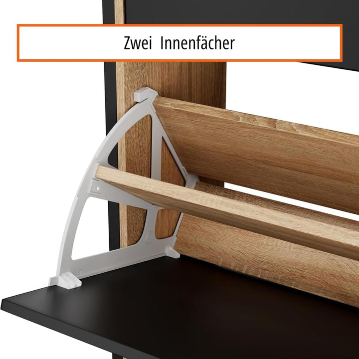 CASABEL Industrieller Schuhschrank, 12 Paar – Schuhschrank, Aufbewahrung für Eingangsbereich, hohe K