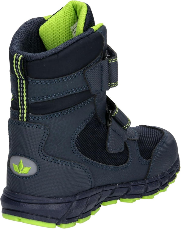 Lico Unisex Kinder Lappland Schneestiefel 35 EU Marine Lemon, 35 EU Marine Lemon