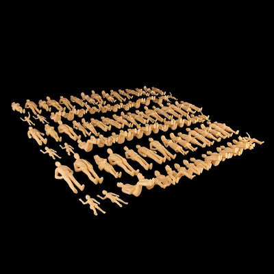 Gutshof miniaturen 100 STK. Modellbau Figuren 1:24 Architektur Figuren Massstab 1:24 1:25 Zubehör