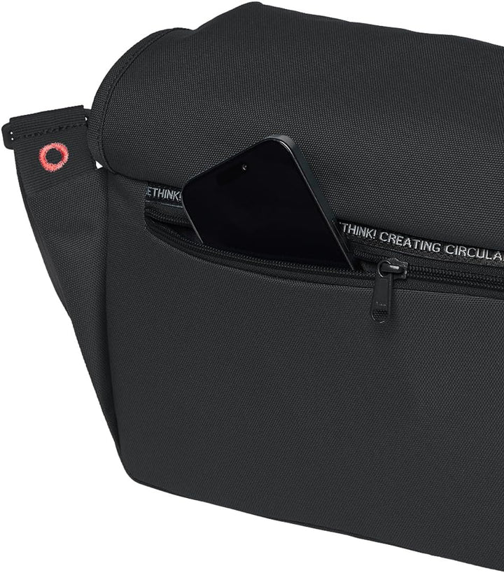 VAUDE Damen Herren Umhängetasche Coreway Messenger 6 One Size Mittelgrosse Schwarz, Mittelgrosse Sch
