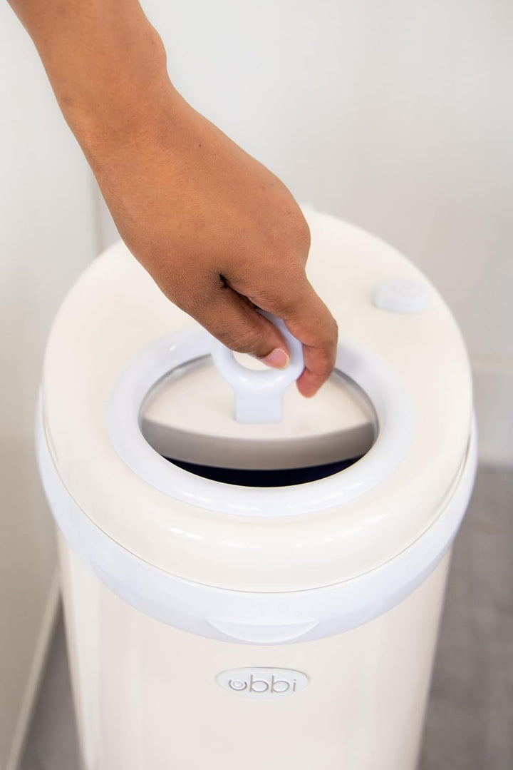 Ubbi Steel Diaper Pail, Odor Locking, No Special Bag Required, Award-Winning, Registry Must-Have, Iv