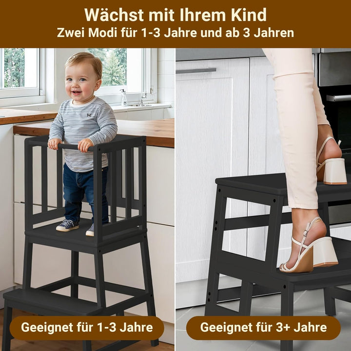COSYLAND Lernturm ab 1 Jahr – Montessori Learning Tower für Kinder – Sicherer Kinder Lernturm ab 2 J
