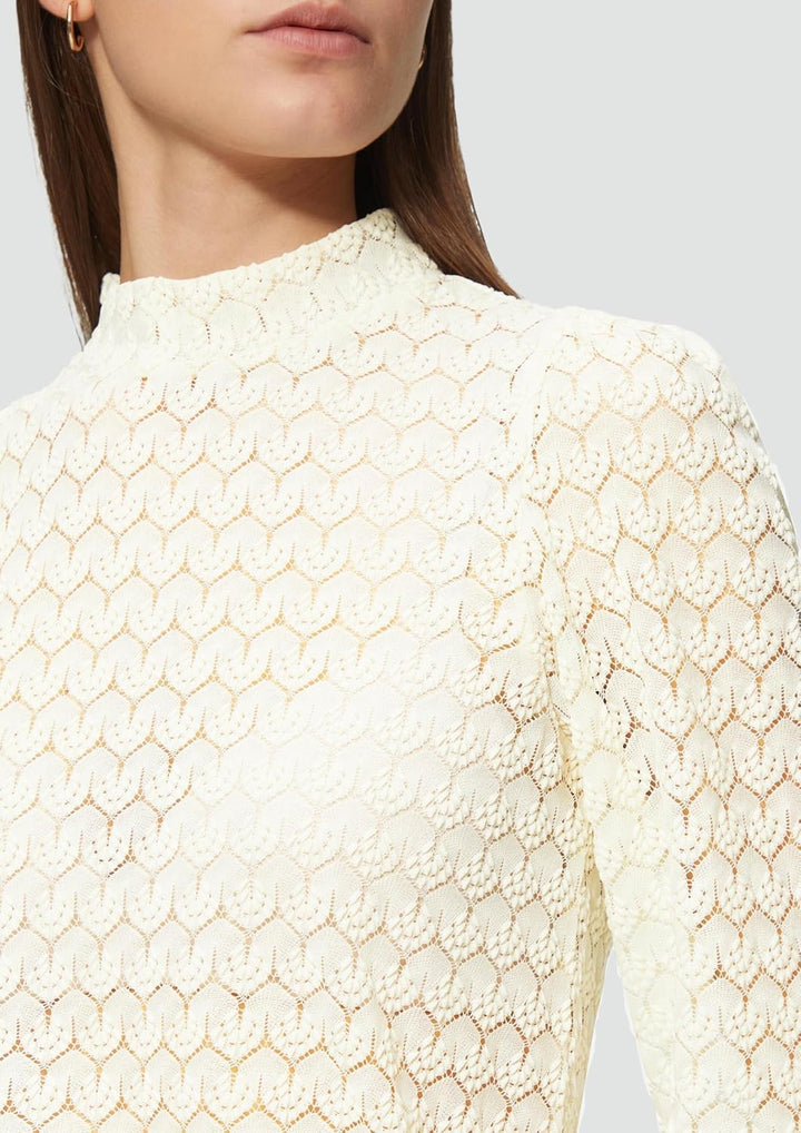 Langarmshirt mit Strukturmuster