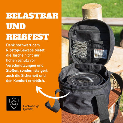 Petromax 1650730 Original Transporttasche für Feuertopf (Schwarz, passend für FT3)