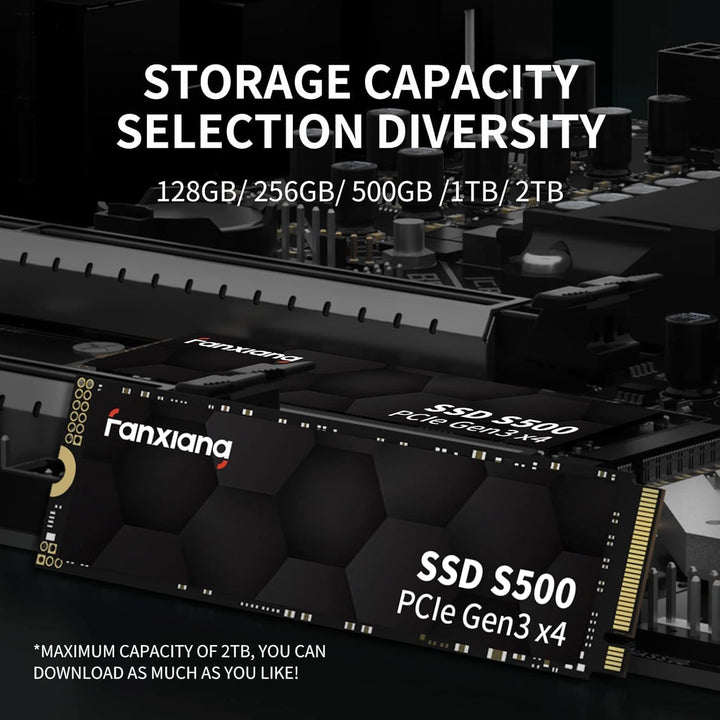 fanxiang M.2 SSD 1TB NVMe PCIe 3.0, Interne Festplatte mit Geschwindigkeit bis zu 2100MB/s, 3D NAND