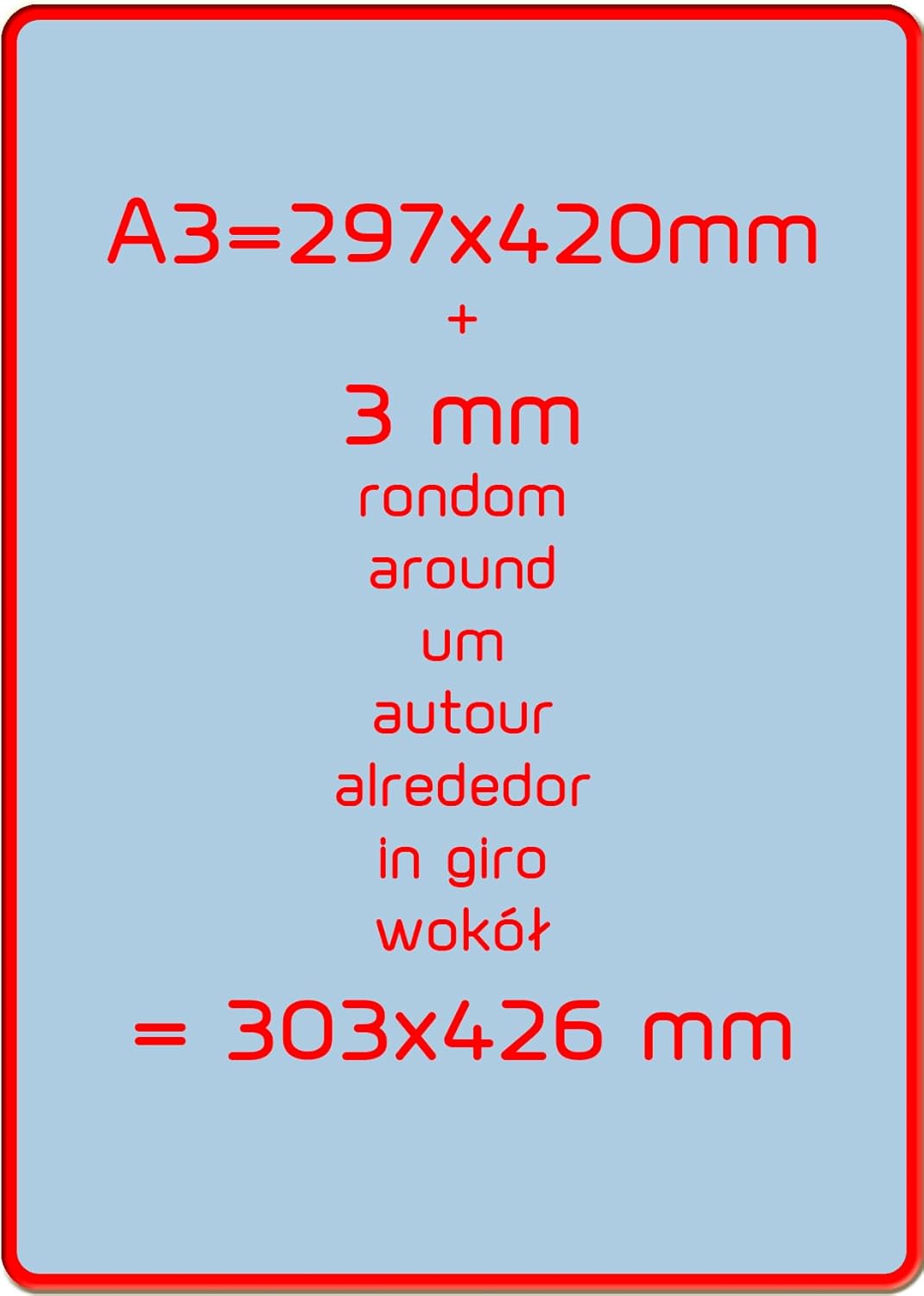 Albyco - Matte Laminierfolien A3 Qualität 160 Mikron (2x80 Mikron) - 100 Stück - Folien A3 Matt, Lam