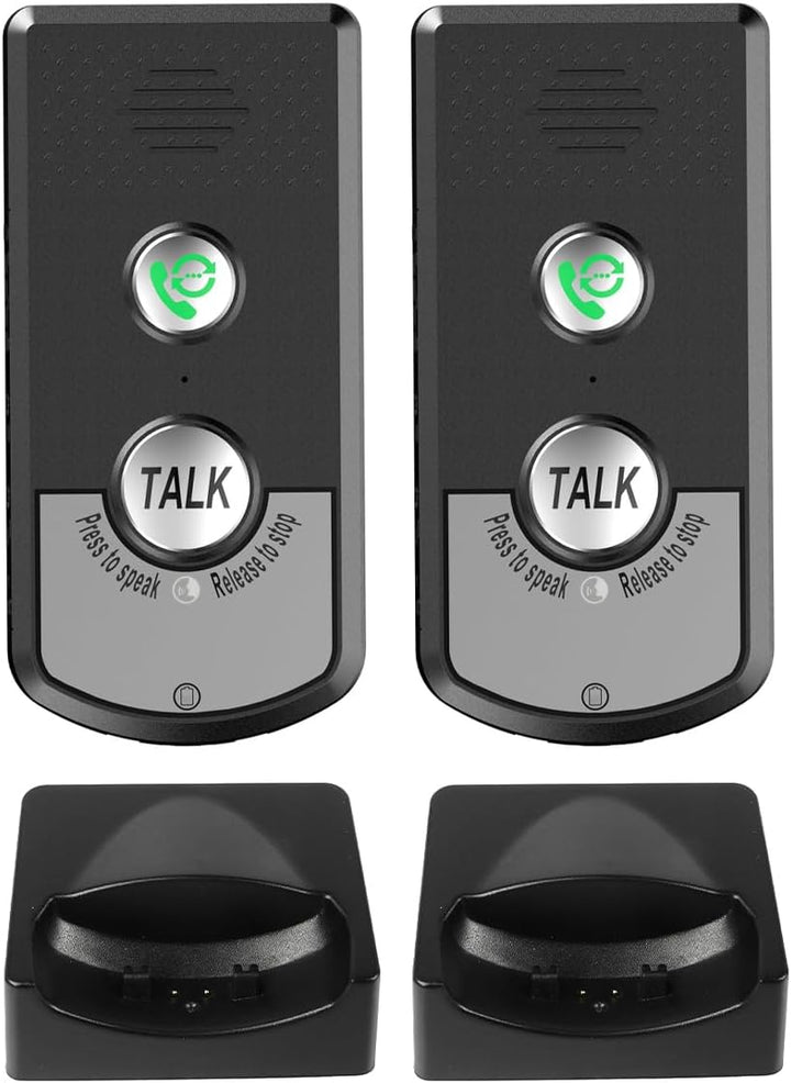 Sarini 2-Wege-Gegensprechanlage mit Sprachfunktion, kabellose Gegensprechanlage mit super grosser Re