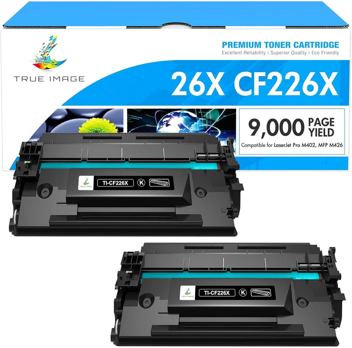 TRUE IMAGE Kompatibel Tonerkartusche als Ersatz für HP 26X 26A CF226X CF226A Laserjet Pro M402dne M4