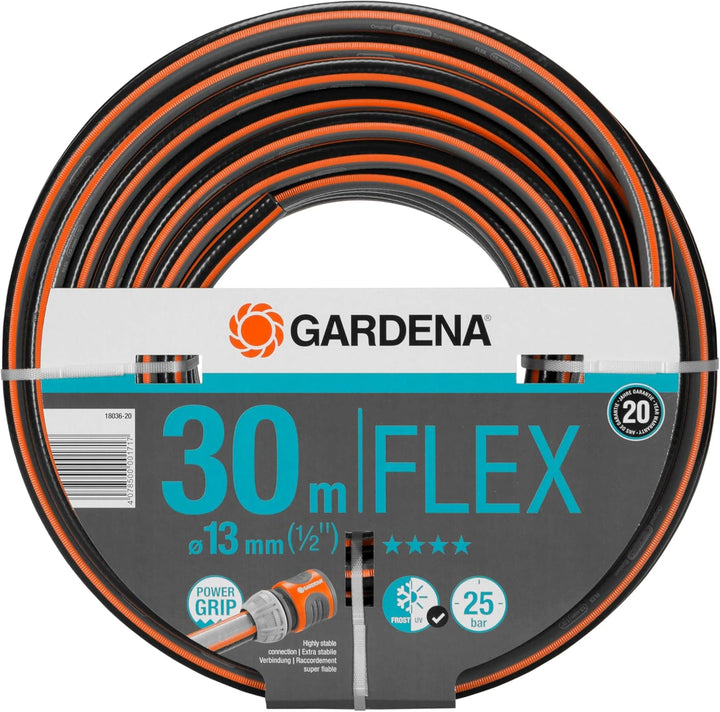 Gardena Comfort FLEX Schlauch 13 mm (1/2 Zoll), 30 m: Formstabiler, flexibler Gartenschlauch mit Pow