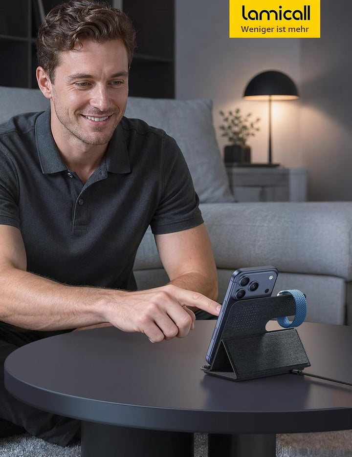 Lamicall 3 IN 1 Ladestation Apple Watch und iPhone, Für MagSafe Ladegerät Grau, Grau