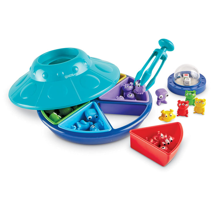 Learning Resources Oodles of Aliens! UFOs sortieren, EIN Spiel zum Farbensortieren für Kinder ab 3 J