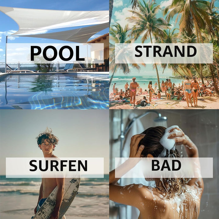 Schnelltrocknender Surfponcho, Wickeltuch, Bademantel, Sporthandtücher für Schwimmer, Hoodie für Kin