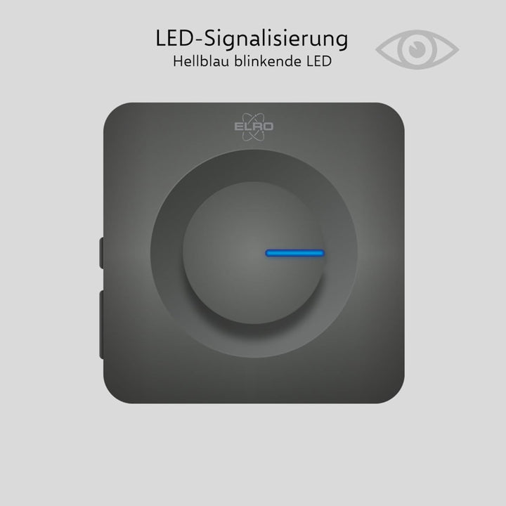 ELRO DB3000 Funk Türklingel Set 2X Plug-in Empfänger für Steckdose - Wasserdicht, 300m Reichweite, 6