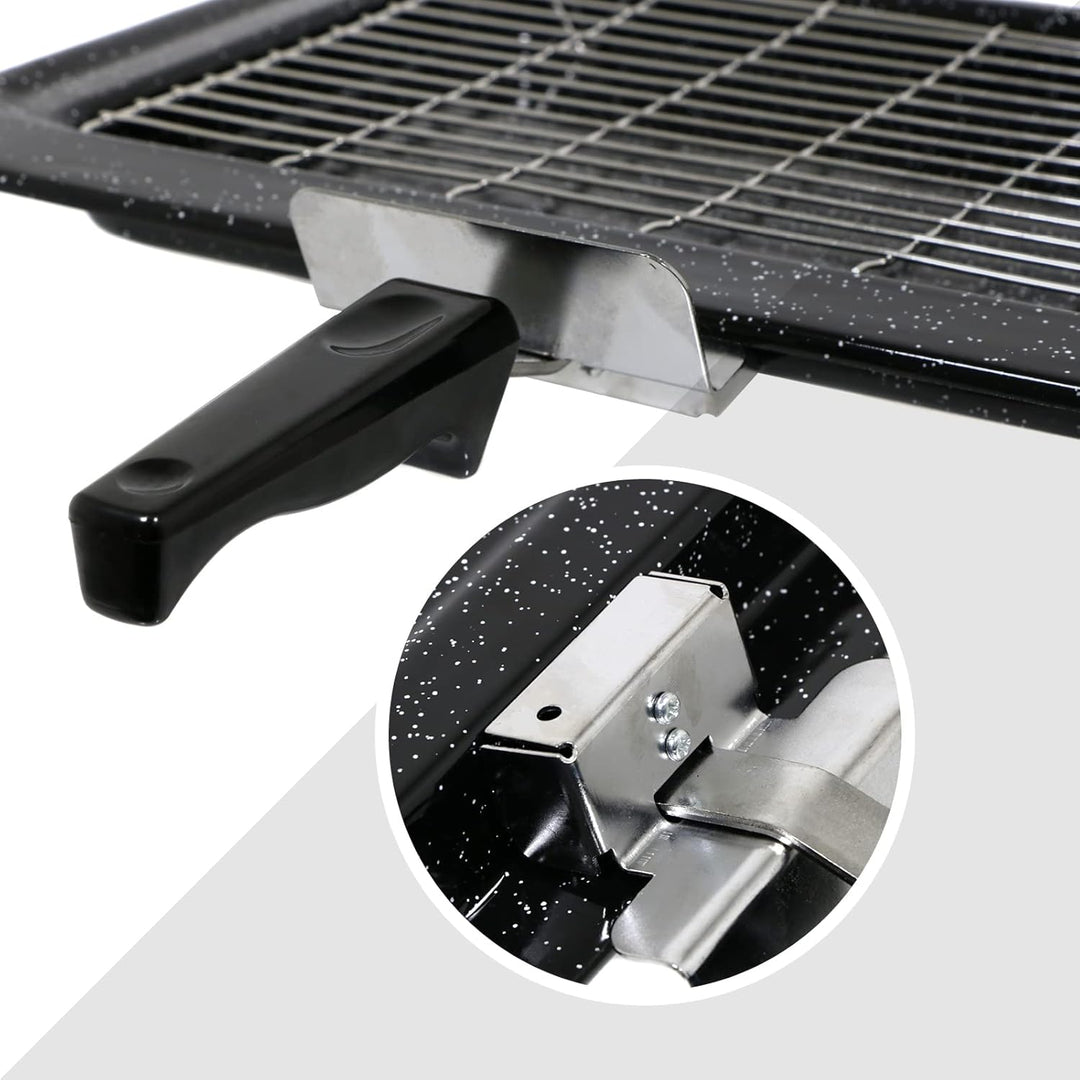 spares2go emailierten Grillpfanne Kit für Falcon Ofen Herd (445 x 276 x 34 mm)