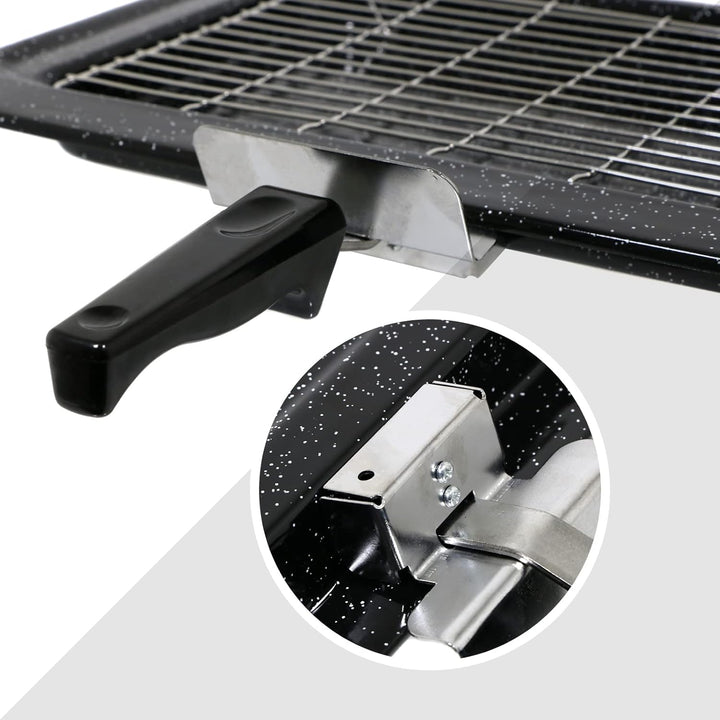 spares2go emailierten Grillpfanne Kit für Falcon Ofen Herd (445 x 276 x 34 mm)
