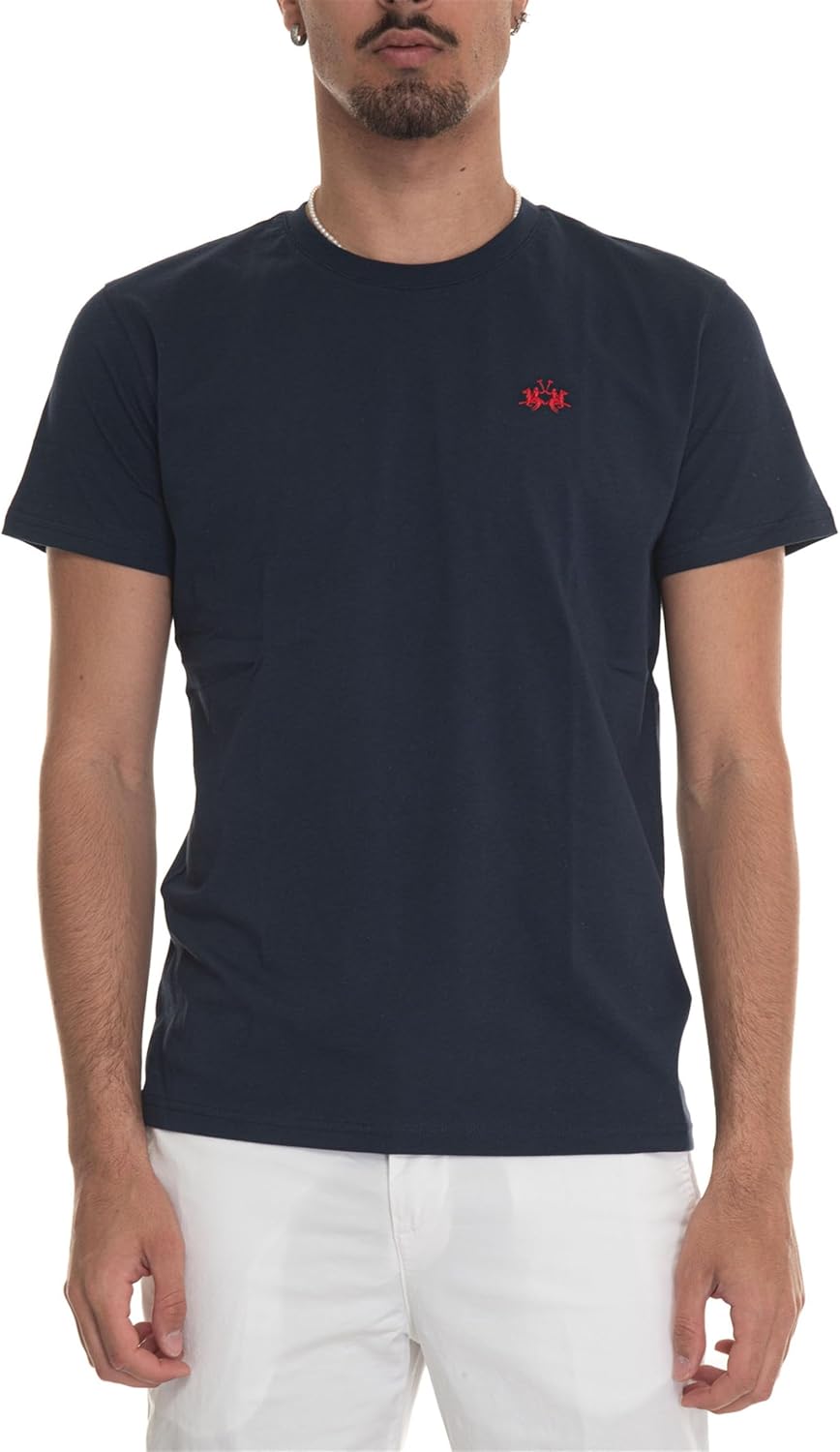 La Martina Herren Serge T-Shirt, XL Blau