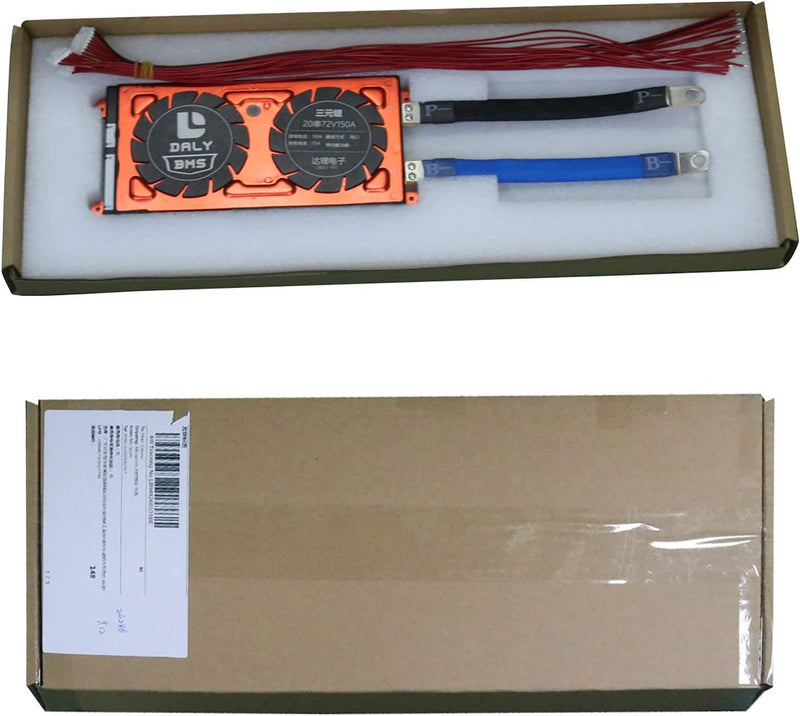 DALY BMS 16S 48V 120A LiFePO4 PCB Schutzplatine mit Balance-Leitungen Drähte 3,2V Batterieschutzmodu