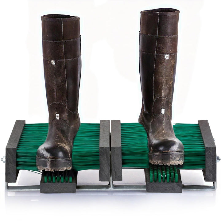 Borstelshop Schuhabstreifer mit Halterung - Fussabtreter Aussenbereich - Fussabtreter Aussen - Schuh