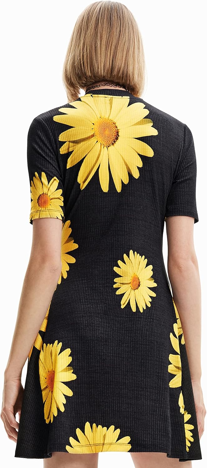 Desigual Damen Dress S Schwarz, S Schwarz