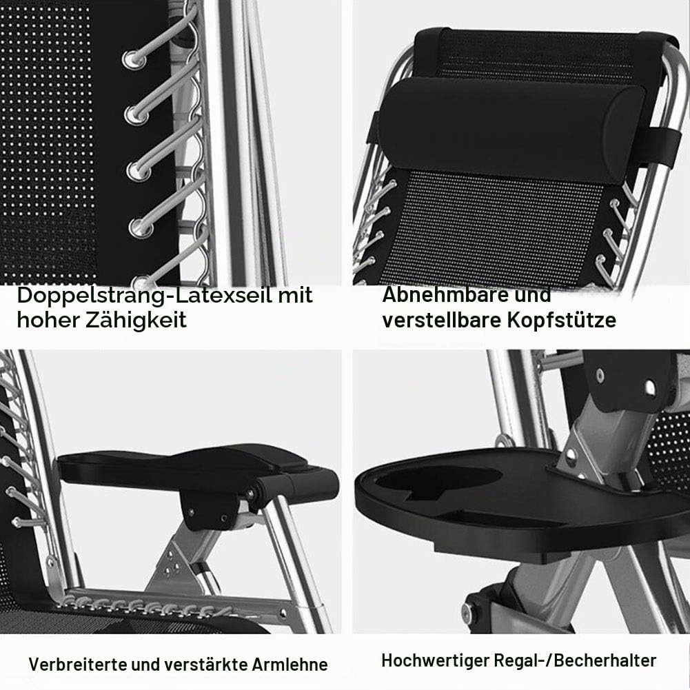DQCHAIR Terrassenstühle Liegestühle Schwerelosigkeit Chaise Lounges Garten Schaukelstuhl Für Strand
