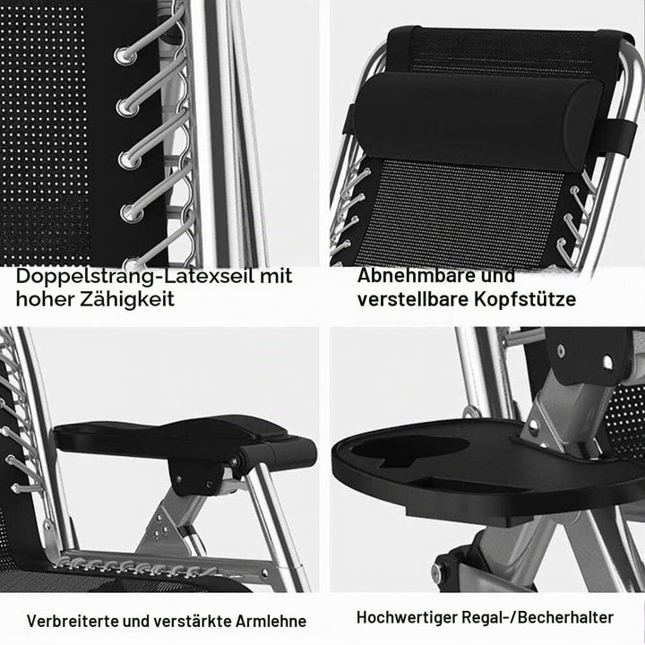 DQCHAIR Terrassenstühle Liegestühle Schwerelosigkeit Chaise Lounges Garten Schaukelstuhl Für Strand