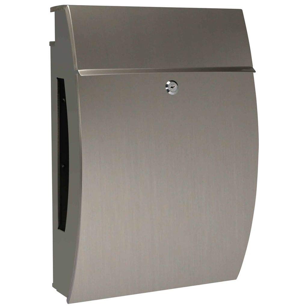 Toolland BG11003 Briefkasten, Nyc, 47.8 cm Höhe x 32.3 cm Breite x 15 cm Länge, Edelstahl