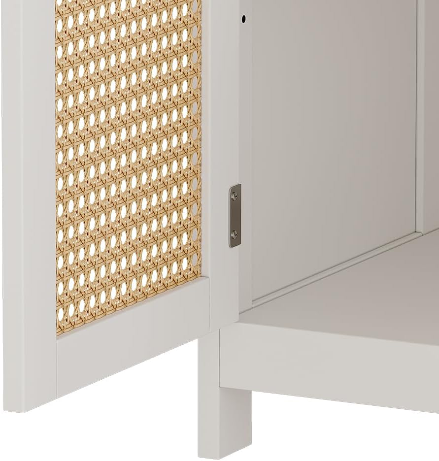 Vicco Waschbeckenunterschrank Rosario, Weiss, 60 x 60 cm mit 2 Türen und offenem Fach Waschtischunte