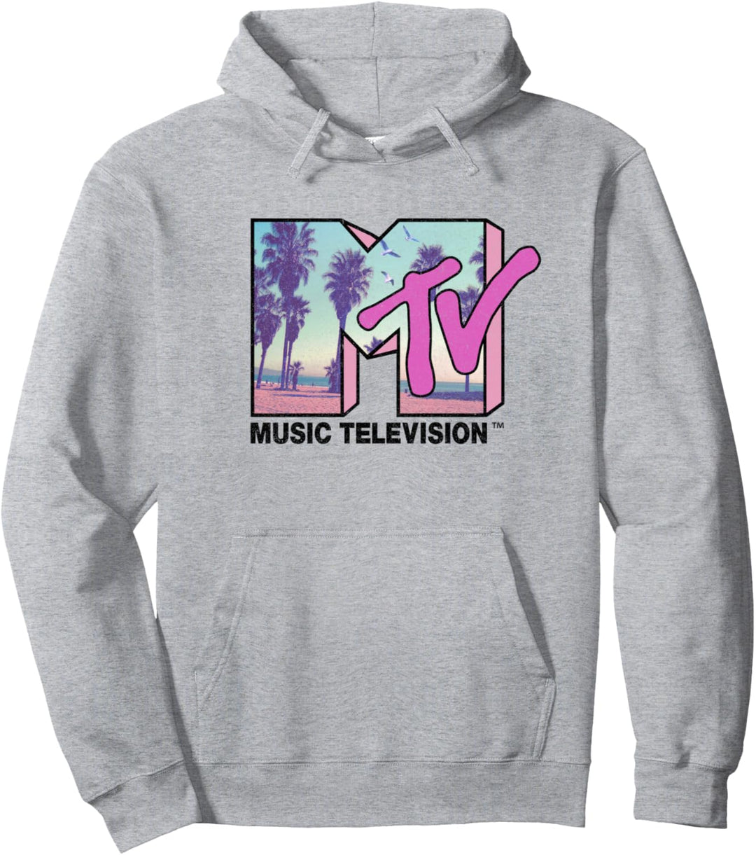 MTV Strand und Palmen Logo Pullover Hoodie