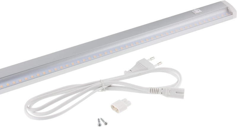 SEBSON LED Lichtleiste warmweiss 60cm, LED Leiste 11W, 850lm, LED Unterbauleuchte erweiterbar