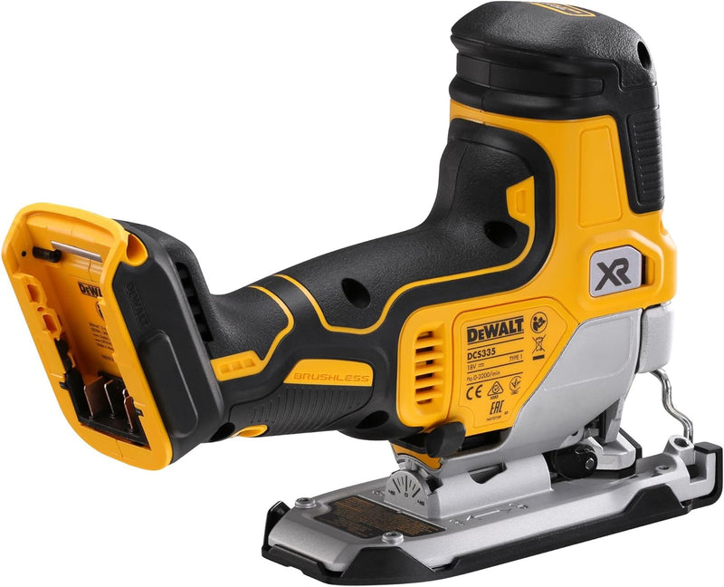 Dewalt 18 Volt Akku-Pendelhub-Stichsäge DCS335N (bürstenloser Motor, 3-stufige Pendelhubsteuerung, n