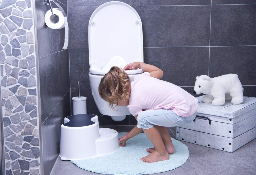 Rotho Babydesign TOP Kinderschemel, Anti-Rutsch-Trittfläche, TOP, Weiss, 200050001 White Single, Whi