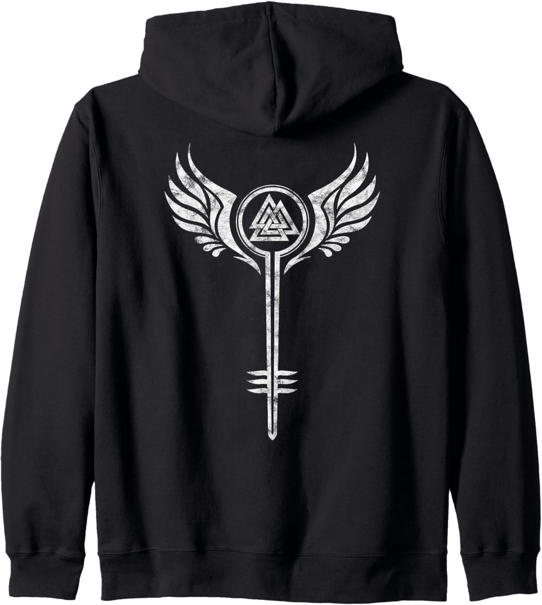 Walküre Schildmaid Symbol Valknut Wikinger Odin Viking Kapuzenjacke