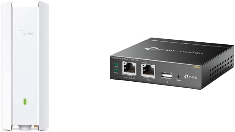 TP-Link EAP610-Outdoor AX1800 Gigabit Dualband WiFi 6 WLAN Access Point weiss & OC200 Omada Hybrid P
