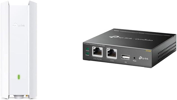 TP-Link EAP610-Outdoor AX1800 Gigabit Dualband WiFi 6 WLAN Access Point weiss & OC200 Omada Hybrid P