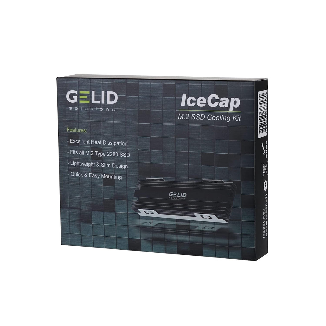 Gelid Solutions Icecap M2 SSD-KÜHLER-Leichtes und Schlankes-Schnelle und Einfache Montage - Passend