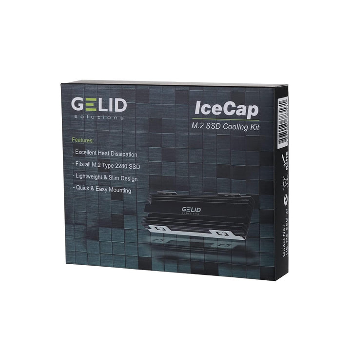 Gelid Solutions Icecap M2 SSD-KÜHLER-Leichtes und Schlankes-Schnelle und Einfache Montage - Passend