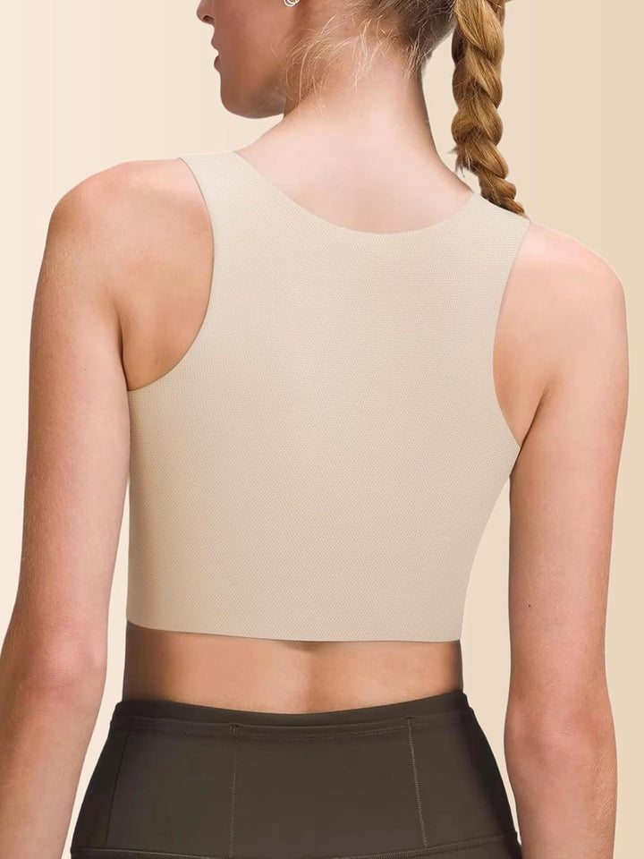 Trans Binder Transgender FTM Brust Binder für Damen Atmungsaktive Halb Kompression BH Nude M, Nude M