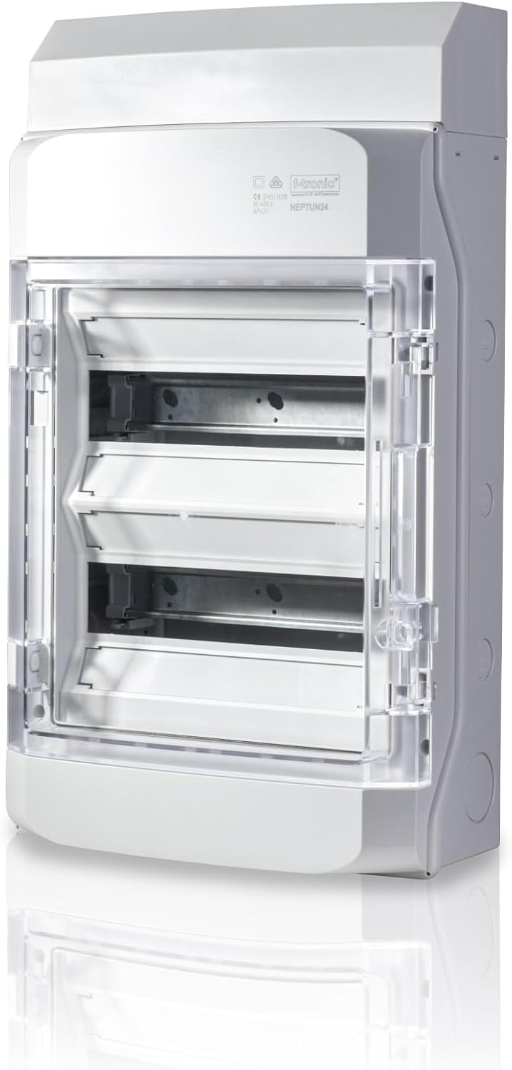 f-tronic Aufputz Feuchtraumverteiler IP65, Neptun24, PS, Lüftung offen, 7270002, Neptun24