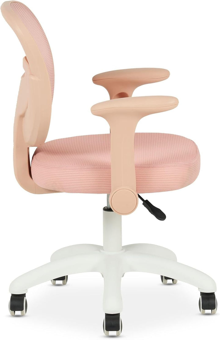 IDIMEX Schreibtischstuhl für Kinder Amelia höhenverstellbar, Rosa – ergonomischer Bürostuhl für Kind