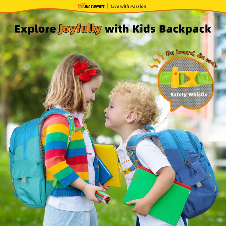 SKYSPER Kinderrucksack 10L Rucksack Jungen & Mädchen für 3-8 Jährige, komfortabler Wanderrucksack Ki
