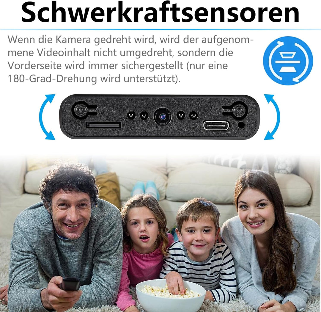 HD 1080P Mini Kamera,Tragbare Kamera,Innen- und Aussenüberwachungskamera,Sicherheitskamera mit Beweg
