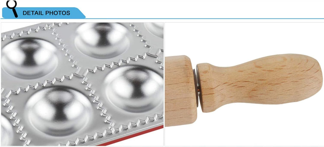 CHSEEO Ravioli-Platte, Hausschuhe, Edelstahl, Nudelmaschine, Form und Teig, für Teig, Teig, Teig, Te