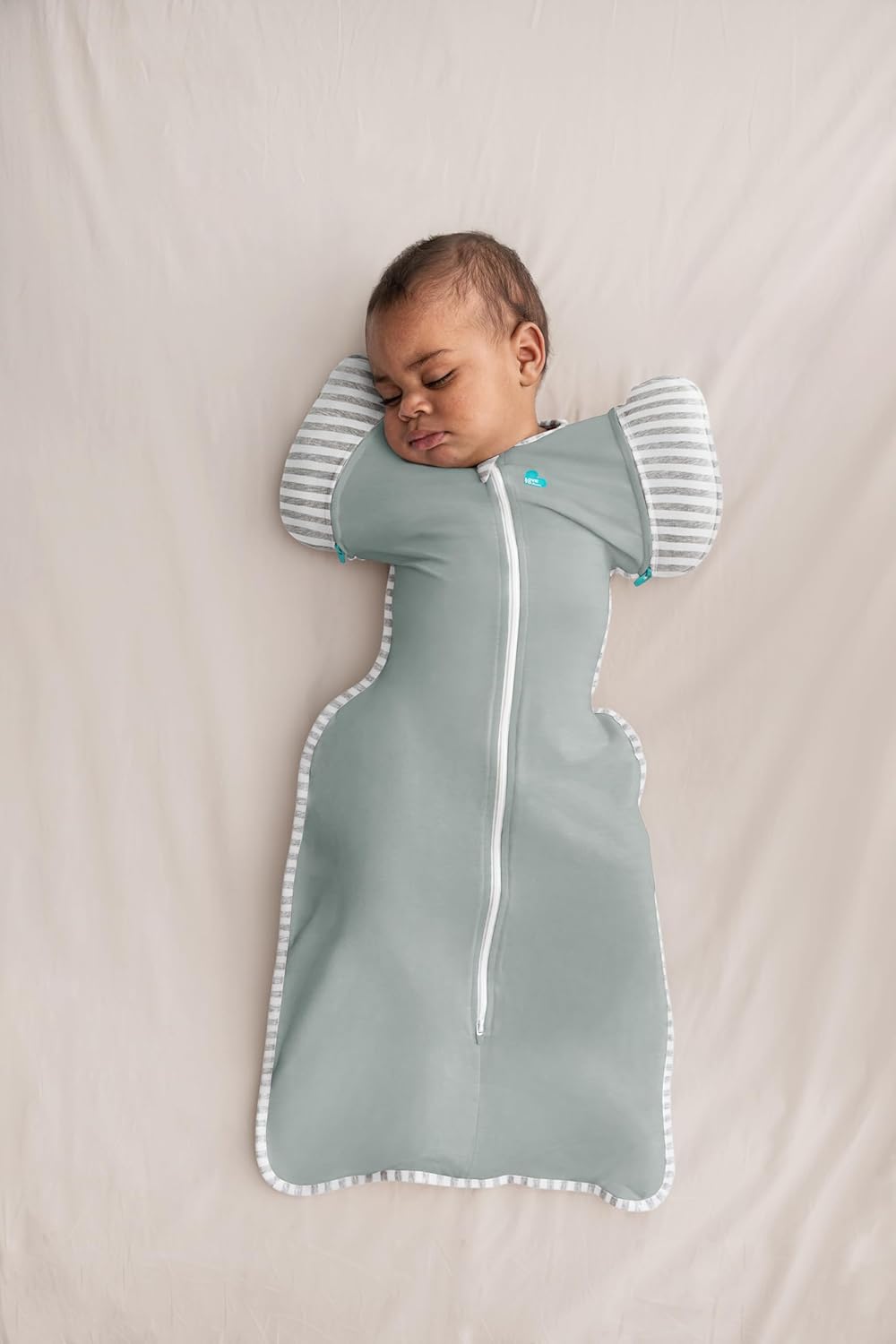 Love To Dream Wickelsack für den Übergang, Grösse M, 6–8,5 kg, Deep Olive, eng anliegende Passform F