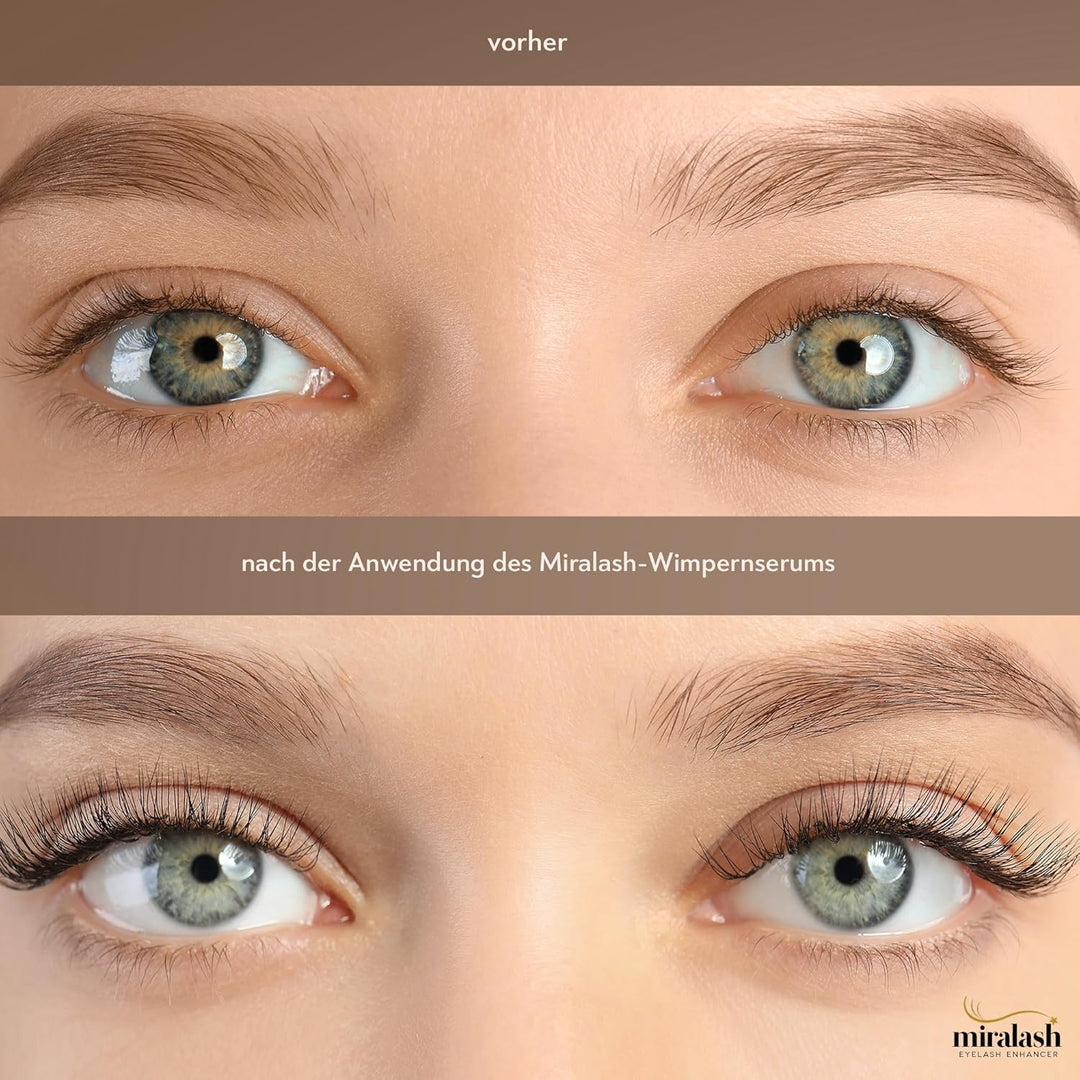 Miralash Wimpernserum | Conditioner für Wimpern 3 ml | Serum für Lange Dichte Wimpern | Wimpernwachs
